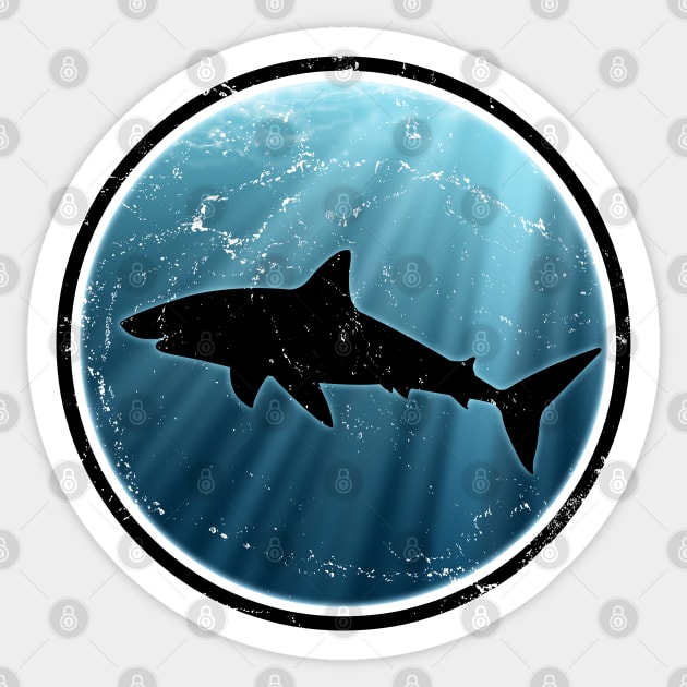 Great White Shark Sticker by NicGrayTees